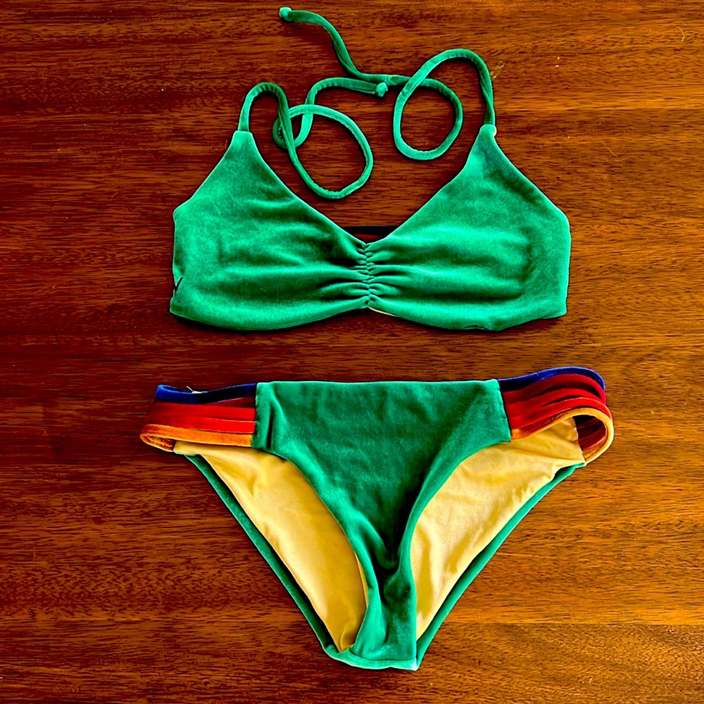 Aviator Nation Velour Swim Set